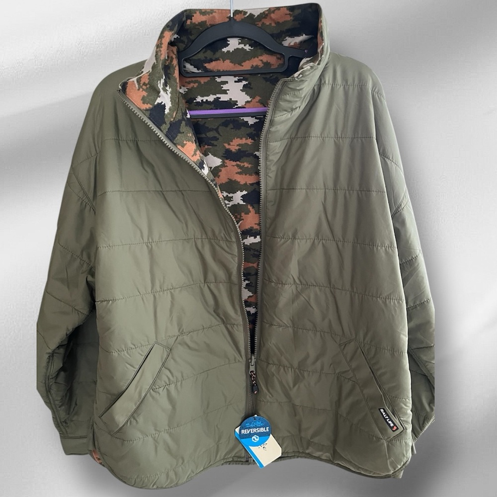 Salt Life Mens Down Reversible SOLID FABRIC QUICK Dry $124.00 large